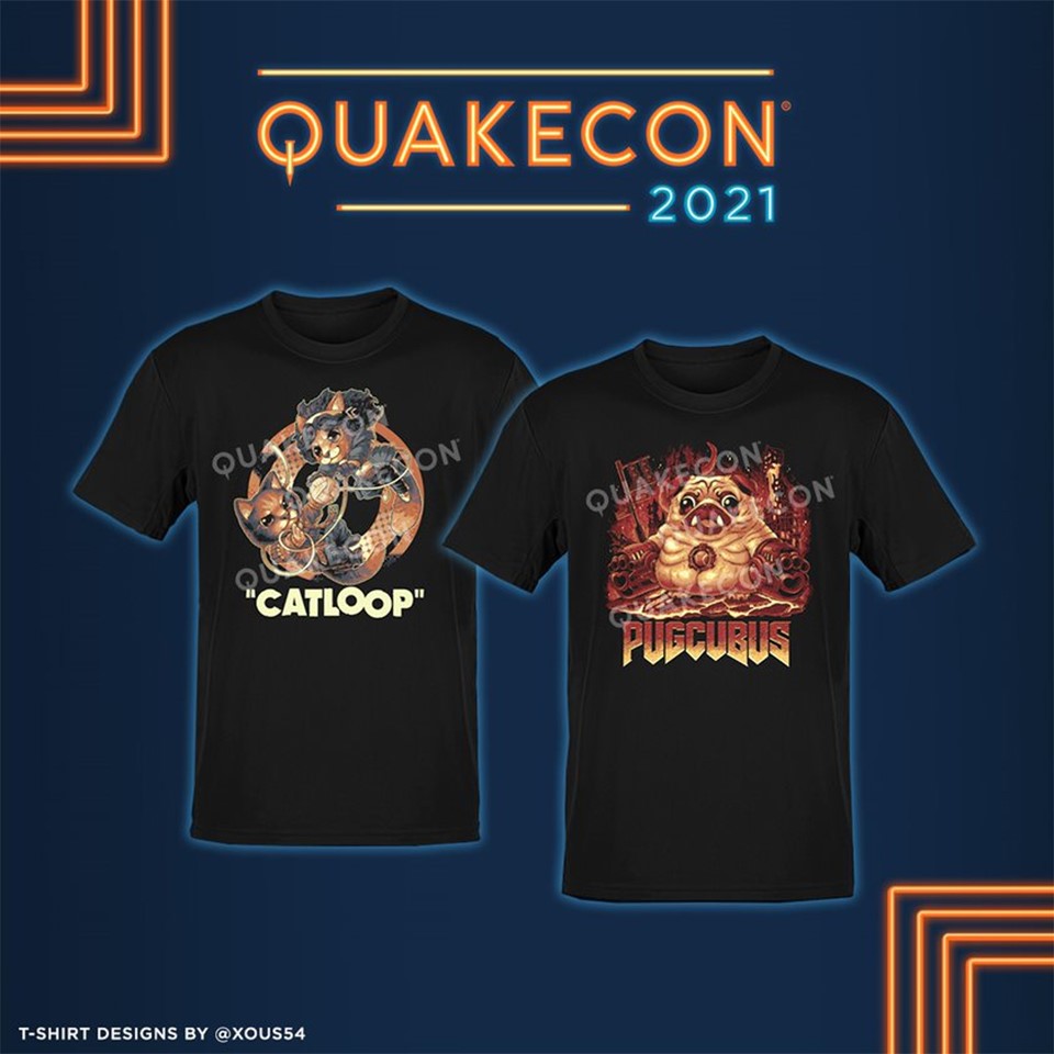 QuakeCon 2021 koszulki