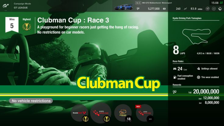 GT League Clubman Cup