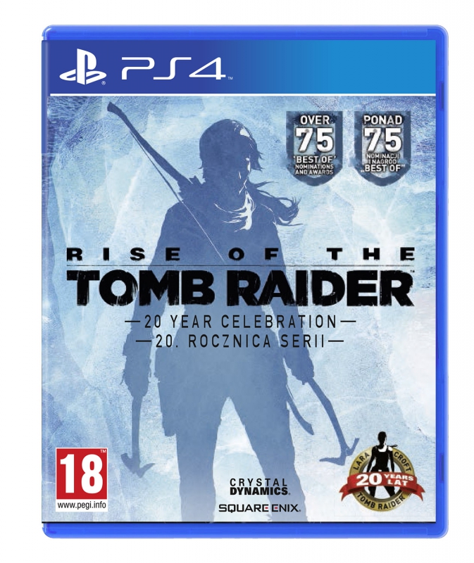 Okładka do Rise of the Tomb Raider: 20. Rocznica Serii na Playstation 4