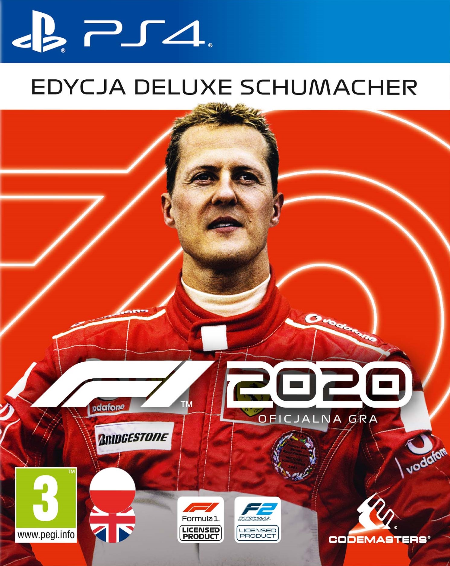 Okładka do F1 2020 Edycja Deluxe Schumacher