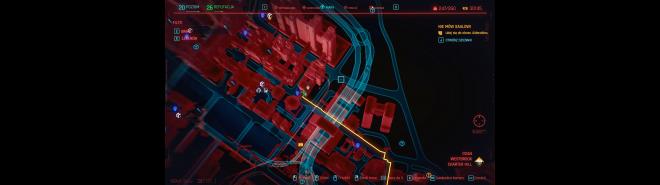 Nina Kravitz w Cyberpunk 2077 - mapa