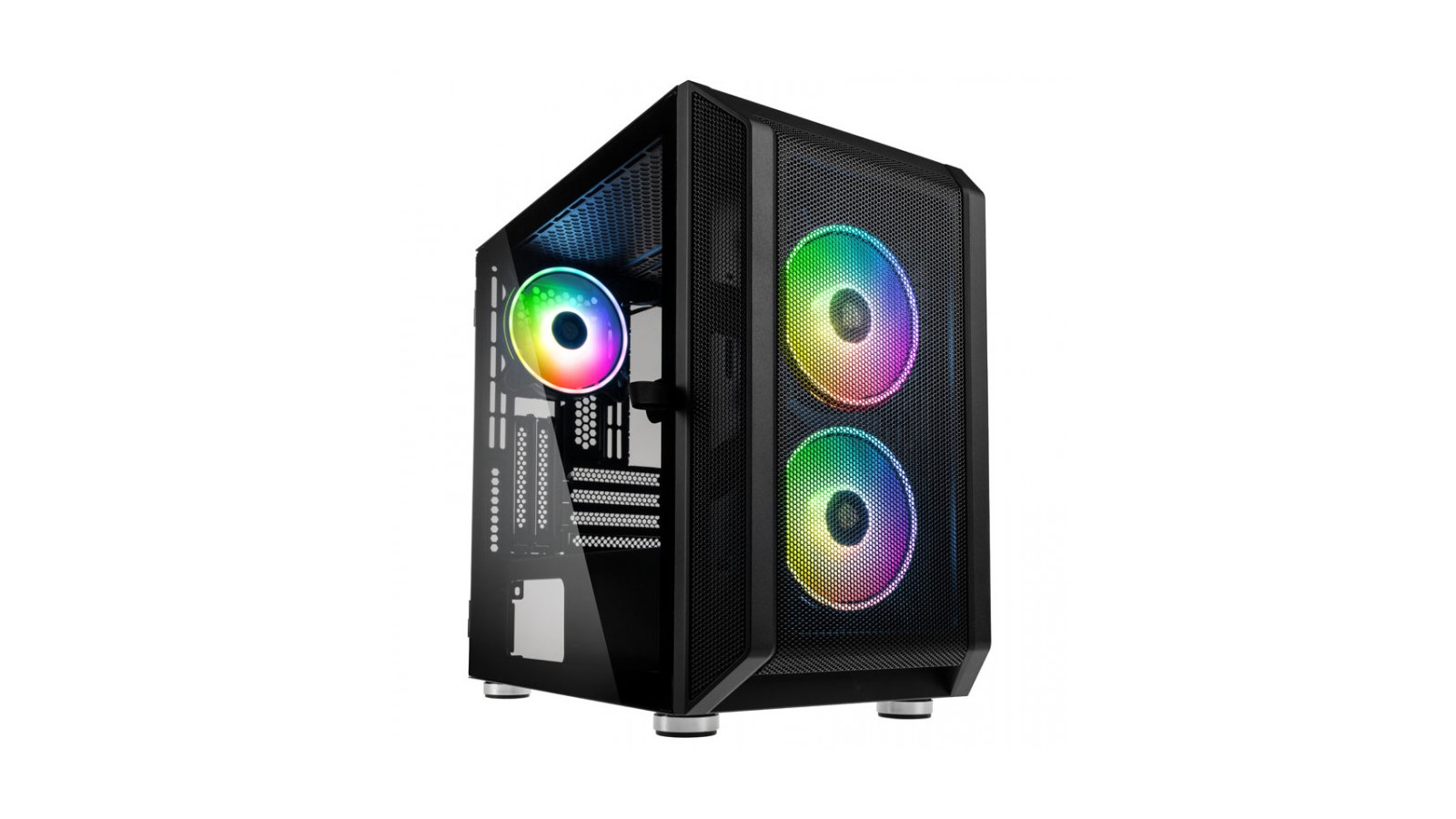 CITADEL MESH RGB MICRO-ATX CASE - BLACK