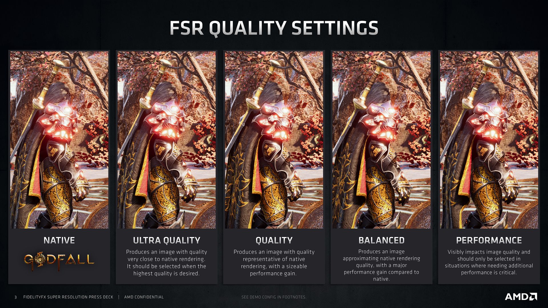 AMD FSR tryby