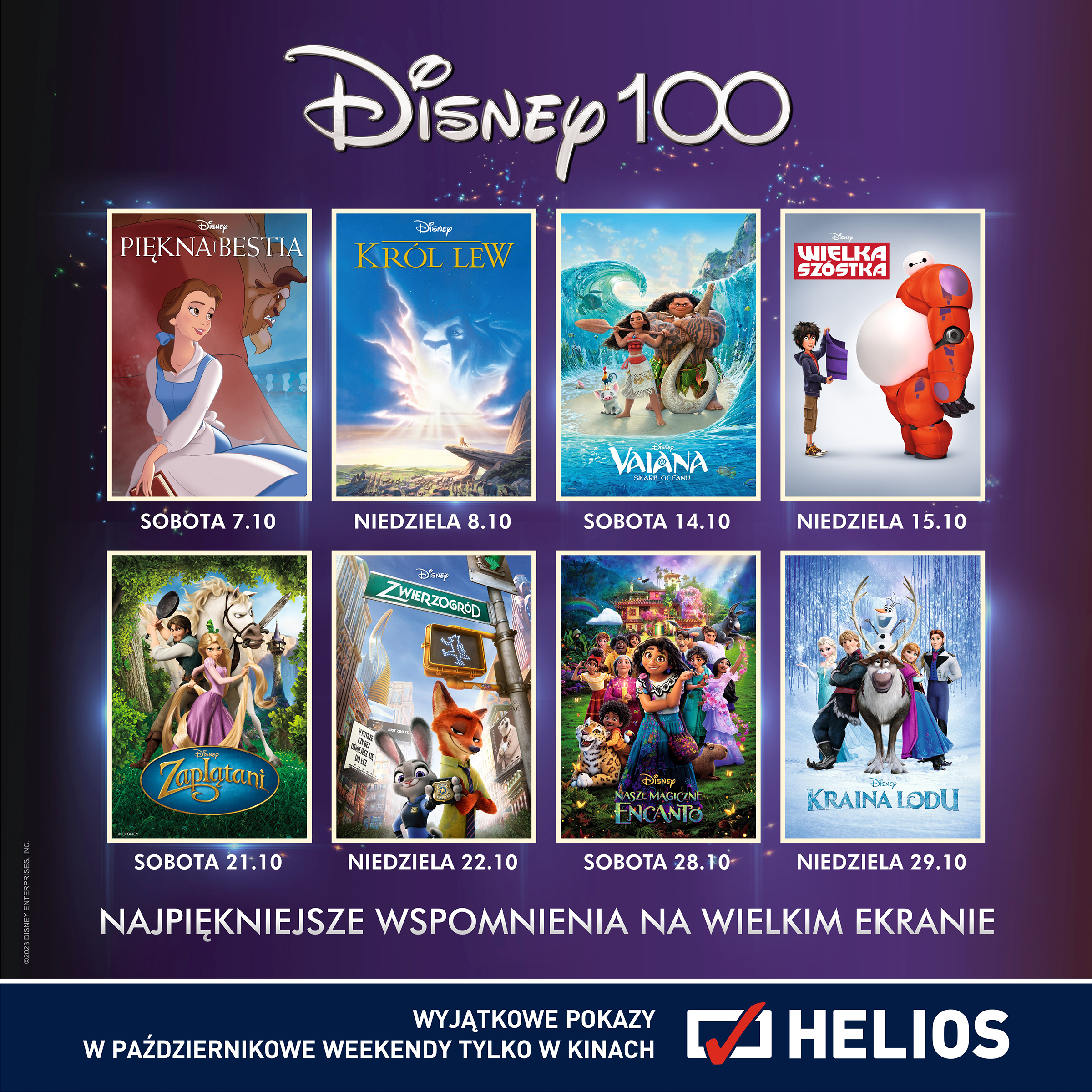 Disney100 pokazy specjalne