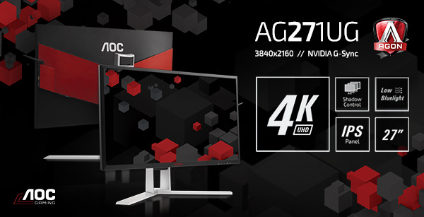 AOC AG271UG - Nowy AGON z technologią Nvidia G-SYNC oraz 4K