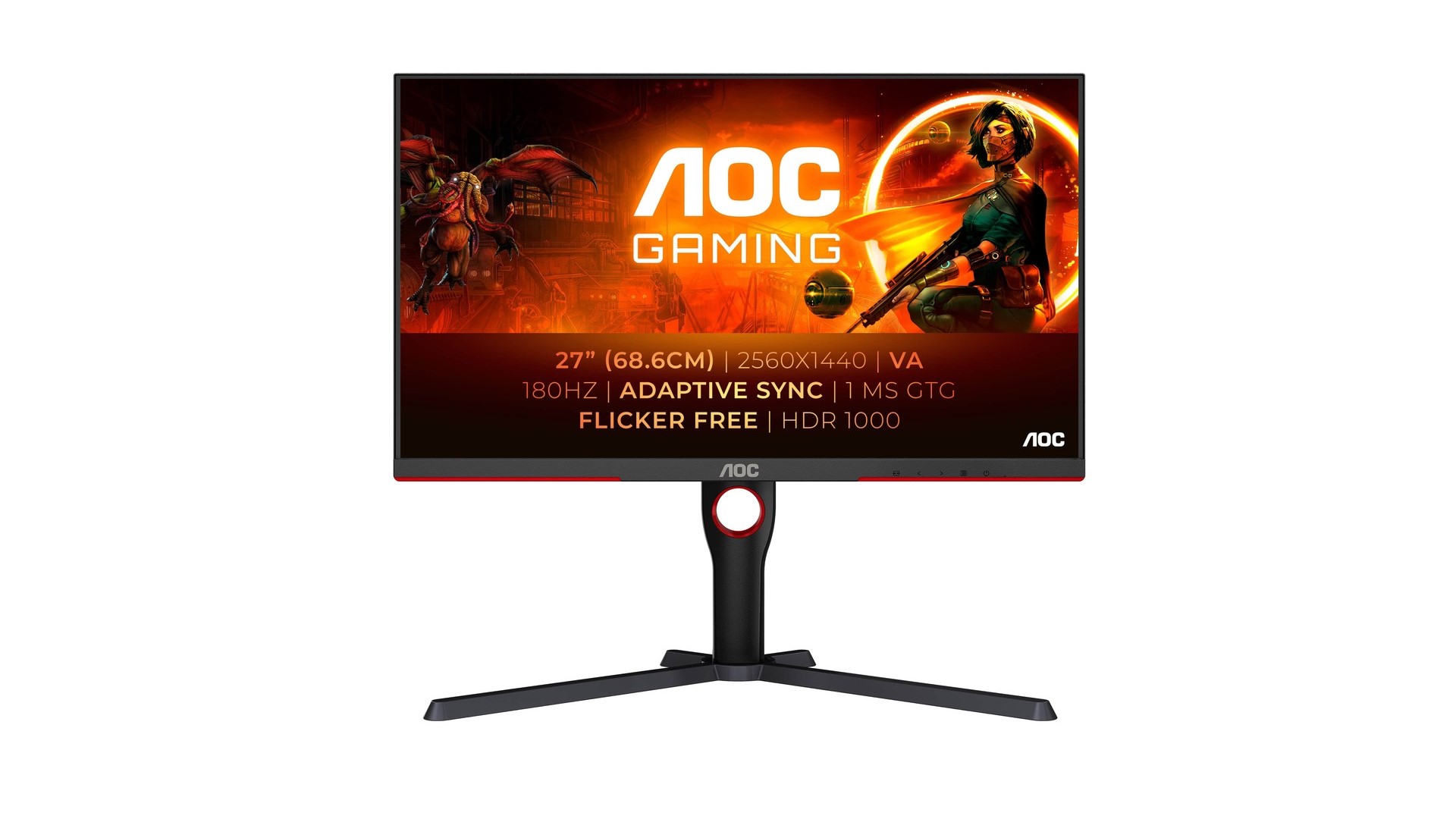 W tym miesiącu zadebiutuje AOC GAMING Q27G3XMN/BK nowy MiniLED w przystępnej cenie