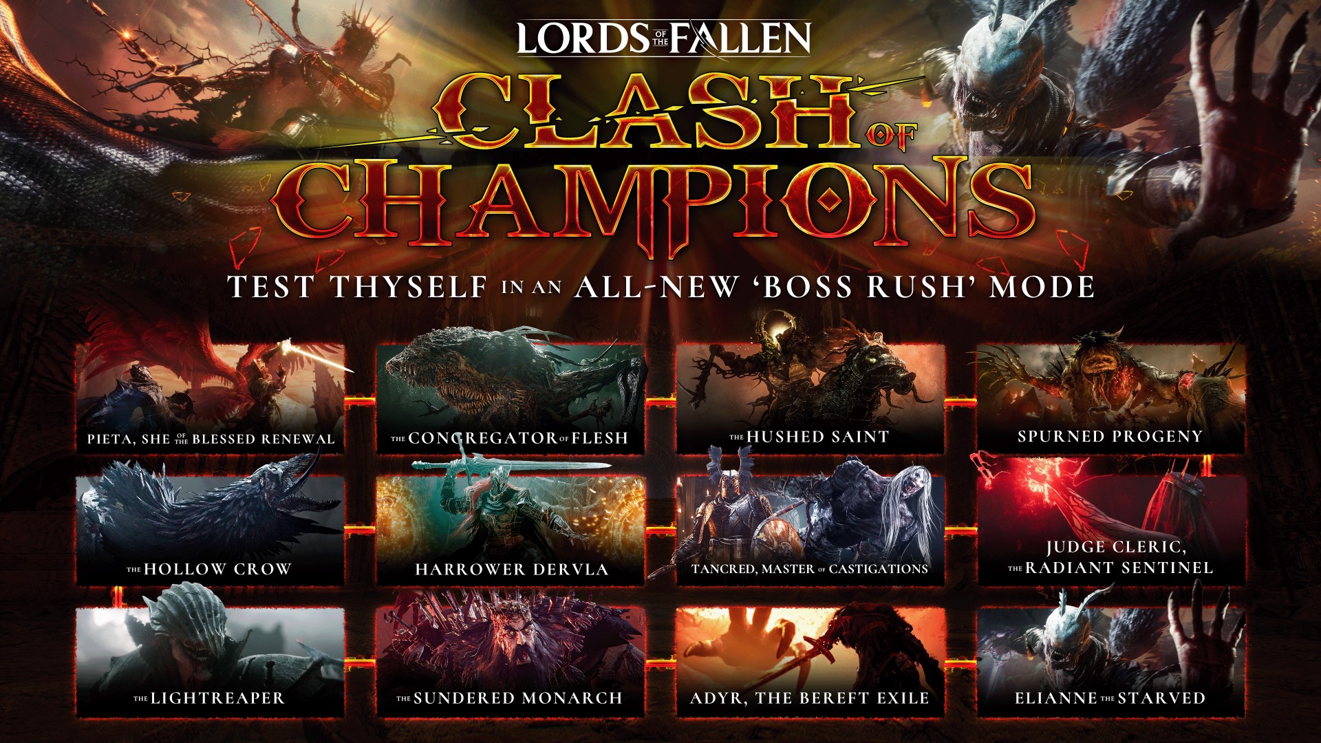 Clash of Champions wprowadza tryby boss rush do The Lords of the Fallen!