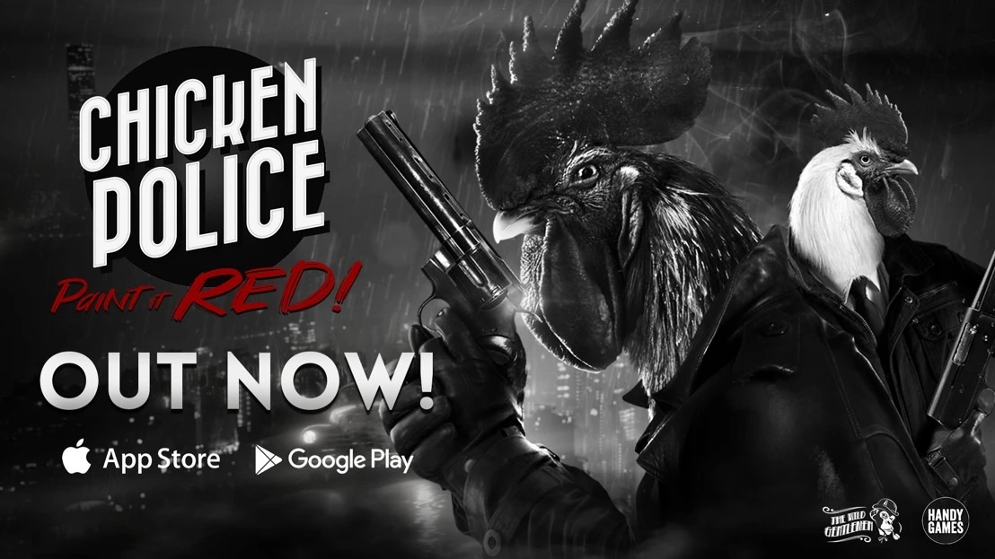 Chicken Police - Paint in RED!, klasyczna przygodówka noir, zadebiutowała na urządzeniach mobilnych