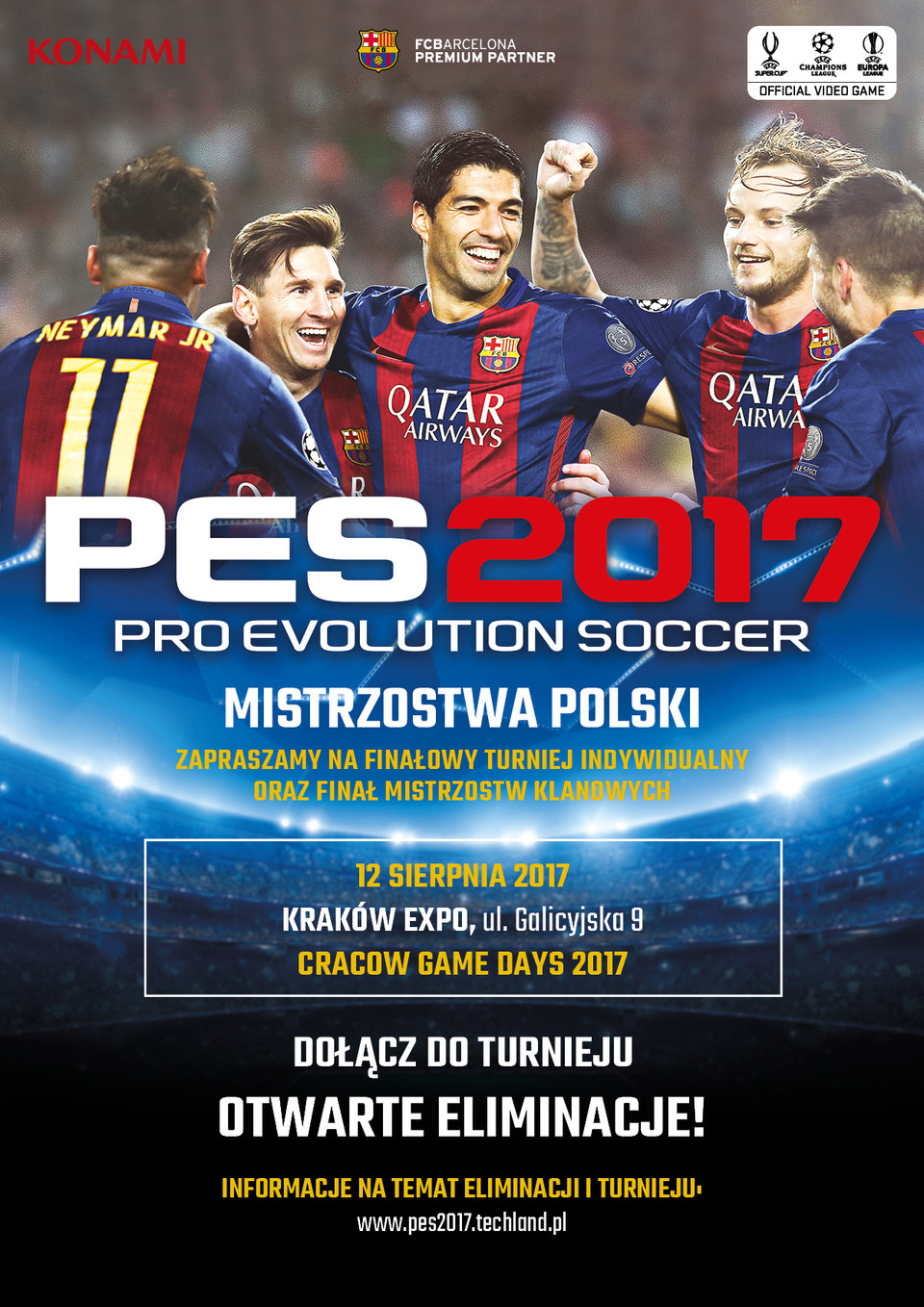 Cracow Game Days 2017 z Mistrzostwami Polski w PES 2017!