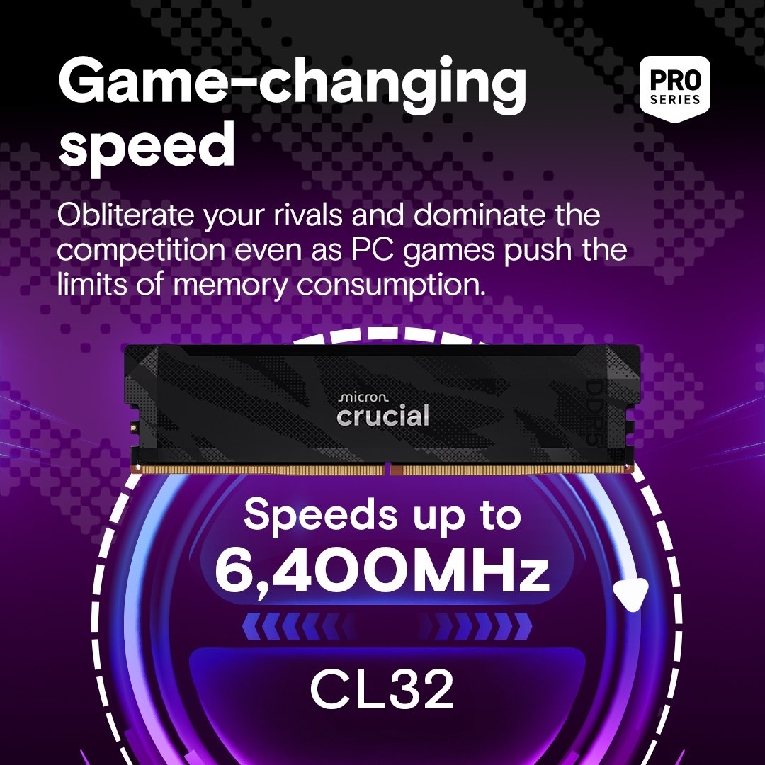 Crucial wprowadza pamięci DDR5-6400 CL32 z obsługą Intel XMP 3.0 i AMD EXPO