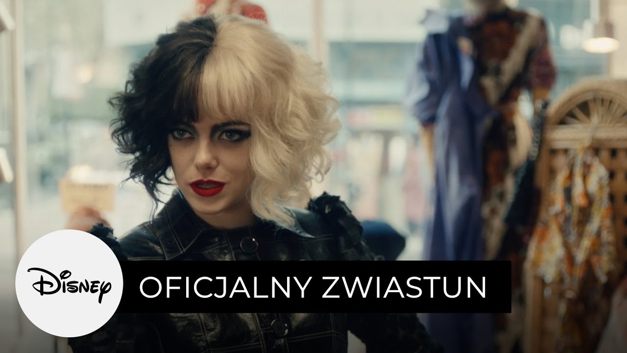 Cruella, film Disneya na nowym zwiastunie. Emma Stone jako legendarnej Cruelli de Mon w maju w kinach