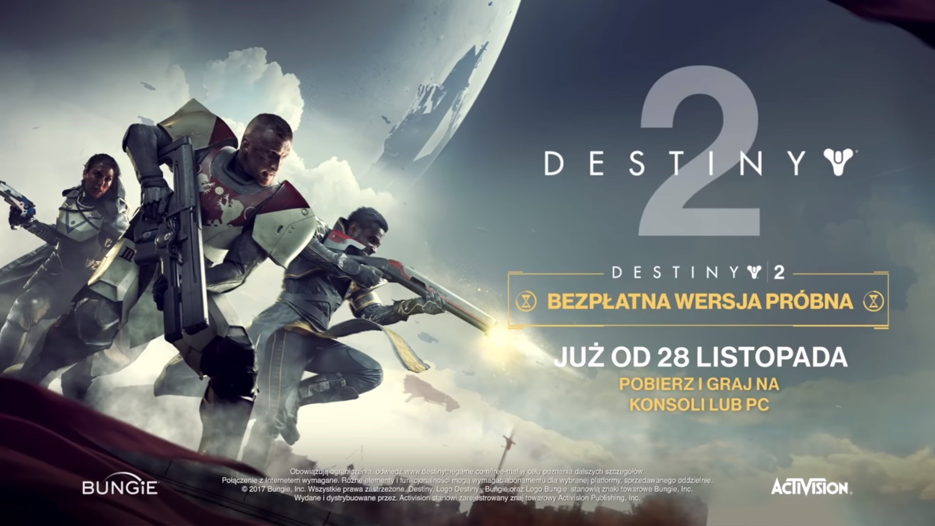 Destiny 2 - Wersja próbna będzie dostępna już od jutra!