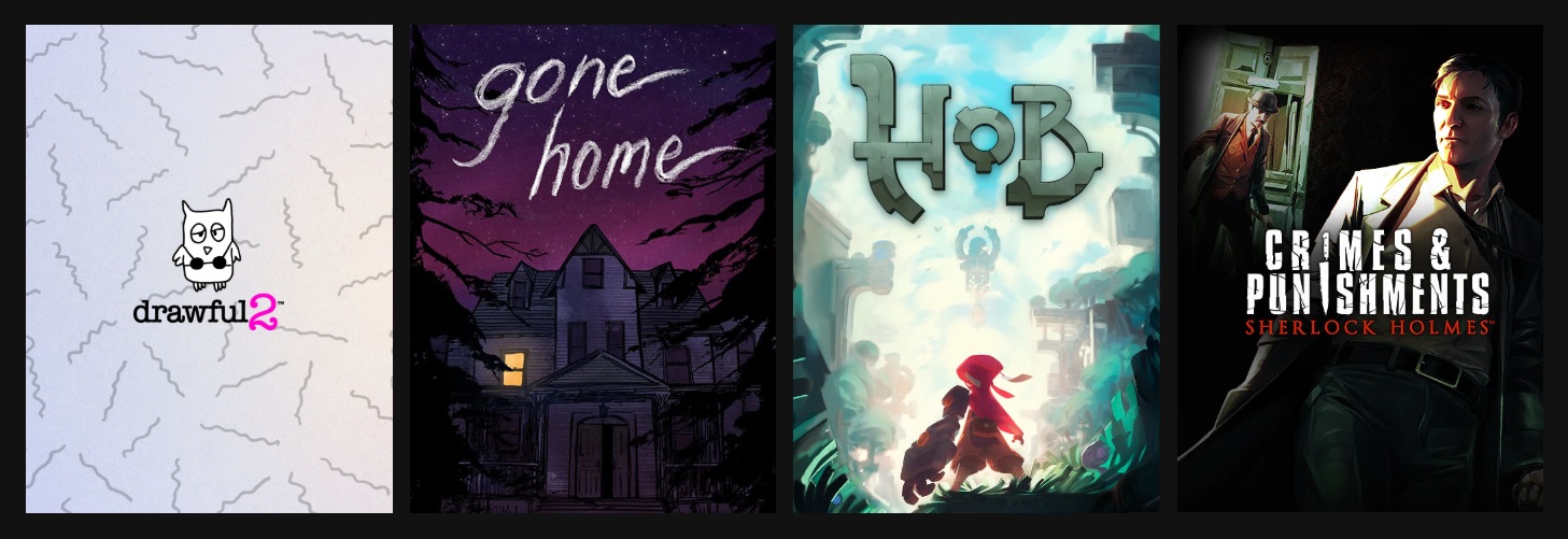 Drawful 2, Gone Home, Hob, wkrótce Sherlock darmo na Epic Games Store