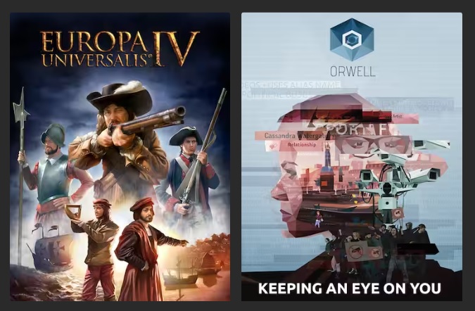 Europa Universalis IV oraz Orwell: Keeping an Eye on You za darmo na Epic Games Store