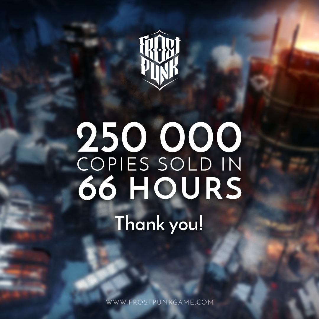 Frostpunk - Świetne wyniki finansowe po 66 godzinach!