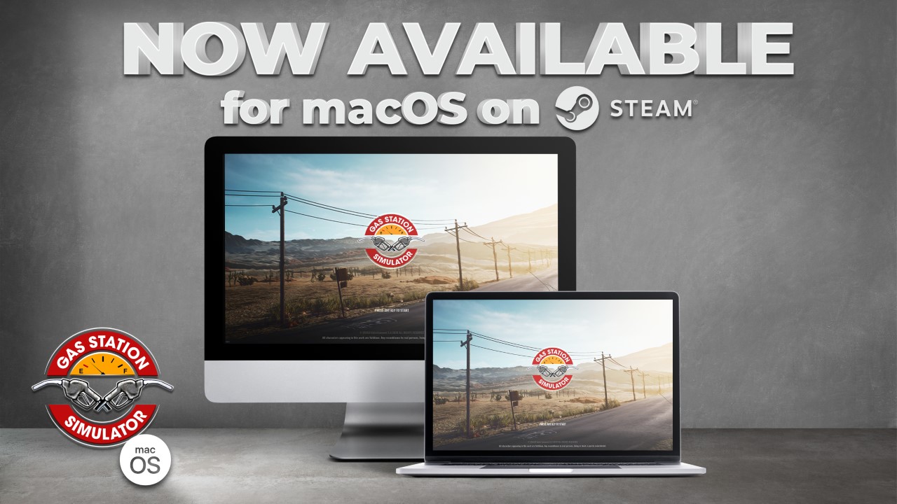 Polskie Gas Station Simulator wczoraj zadebiutowało na macOS na Steamie!