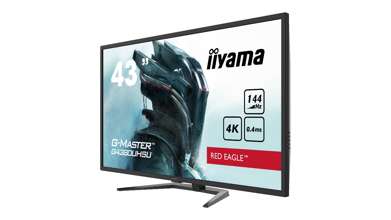 iiyama G-Master G4380UHSU-B1 Red Eagle to najnowsza konsturkcja z 43 calową przekątną UHD z odświeżaniem 144 Hz!