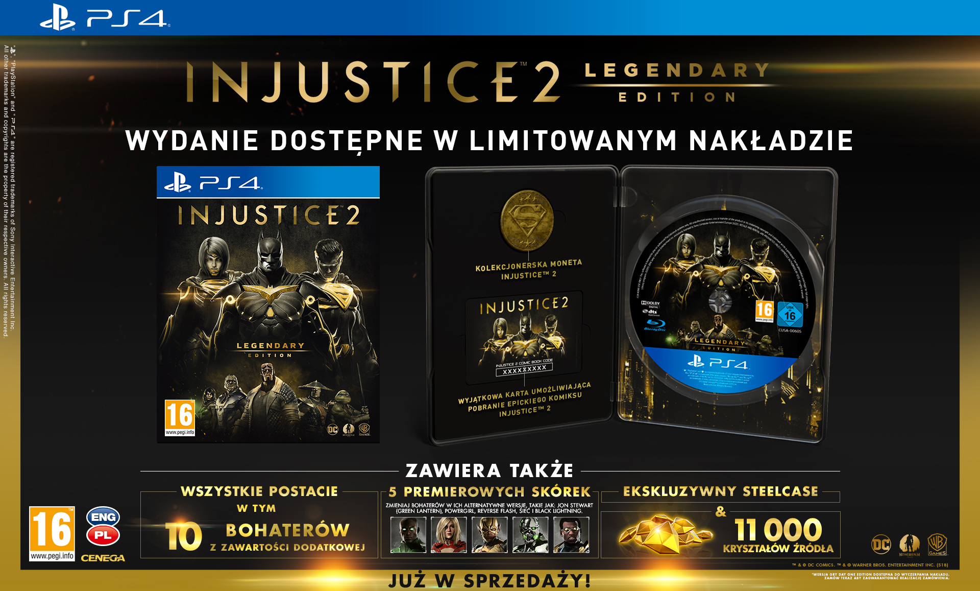 Injustice™ 2 - Legendary Edition oficjalnie debiutuje dzisiaj na rynku