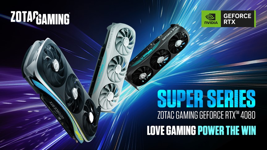 Zupełnie nowe karty ZOTAC GAMING RTX 40 SUPER ubrane zostały w efektowne obudowy!