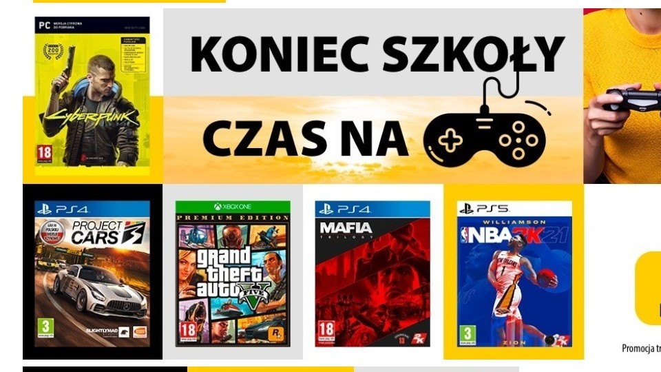 Koniec szkoły, czas na granie! to nowa akcja promocyjna Cenegi Polska. Jakie projekty możemy nabyć taniej?