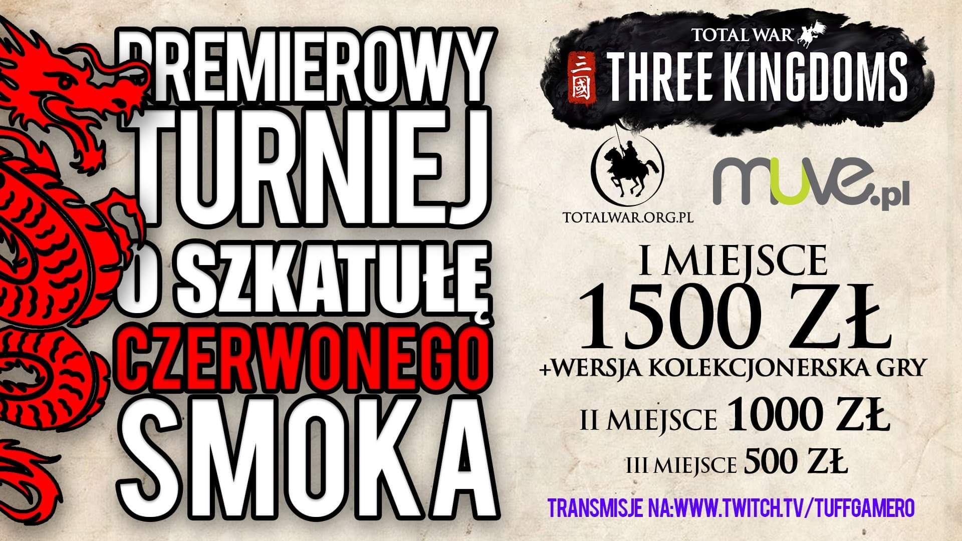 Krótkie Info #97 - Zestawienie z wielkim konkursem z Three Kingdoms