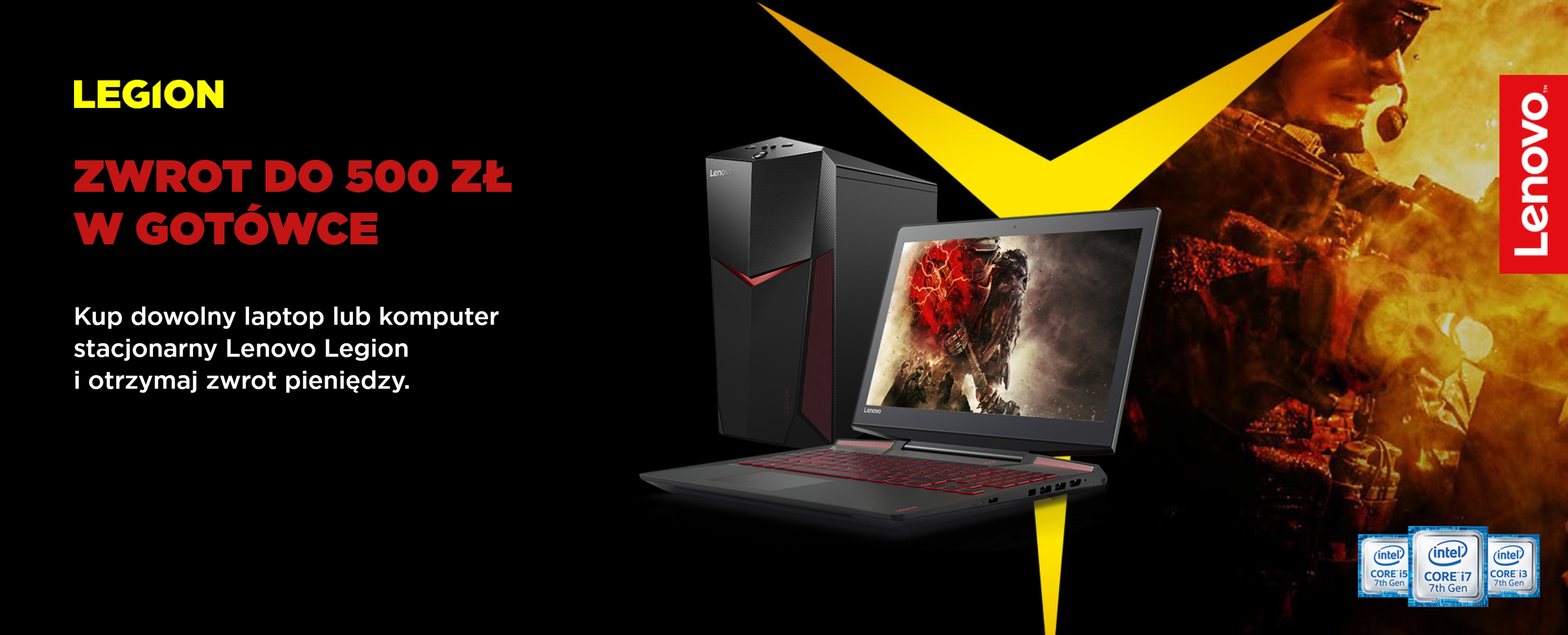 Lenovo Legion rozpoczęło akcję cashback na kilka mocnych modeli!