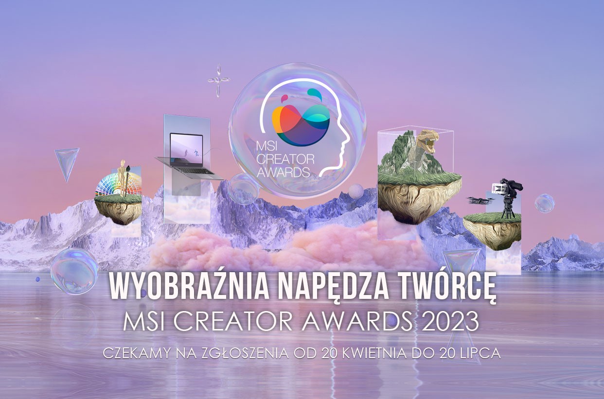 Wystartował konkurs MSI Creator Awards 2023 skupiony na najlepszych projektach graficznych oraz animacjach!