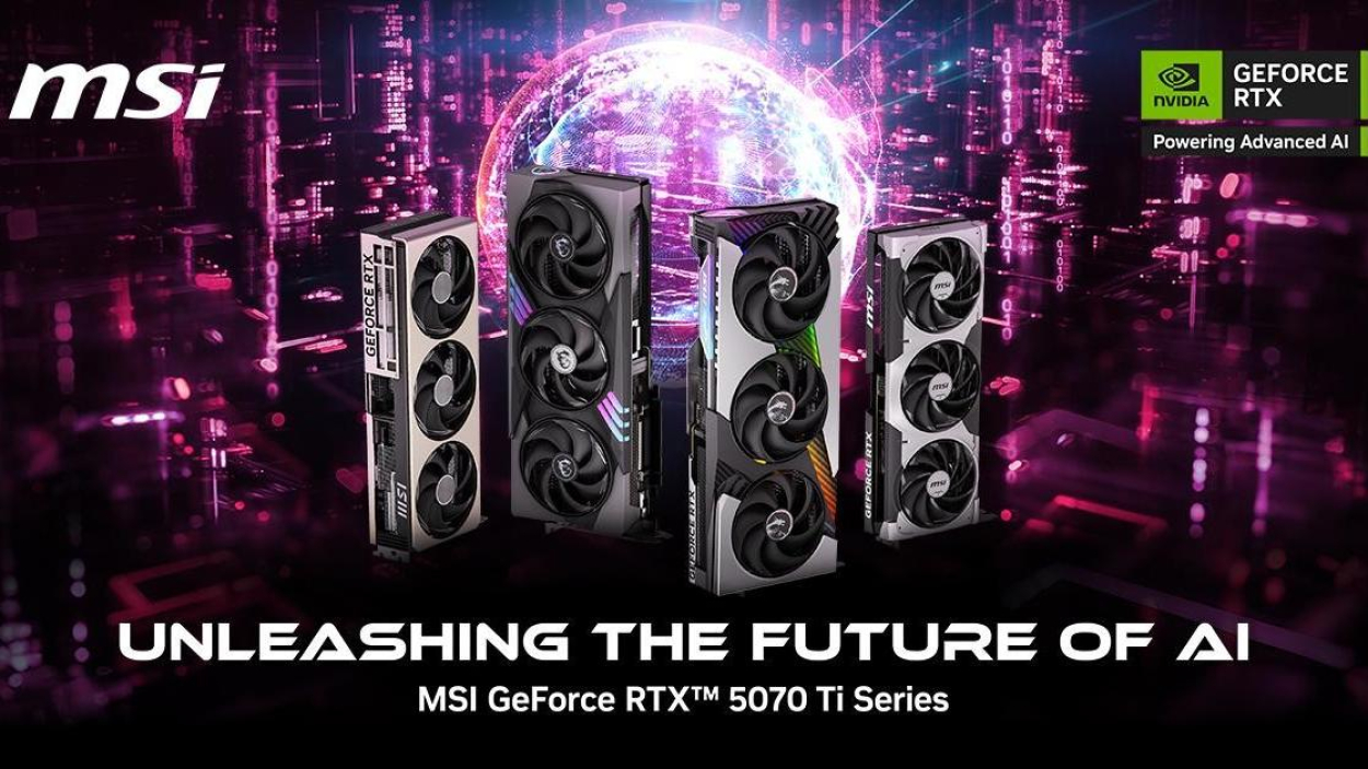 MSI prezentuje nowe karty graficzne GeForce RTX 5070 Ti