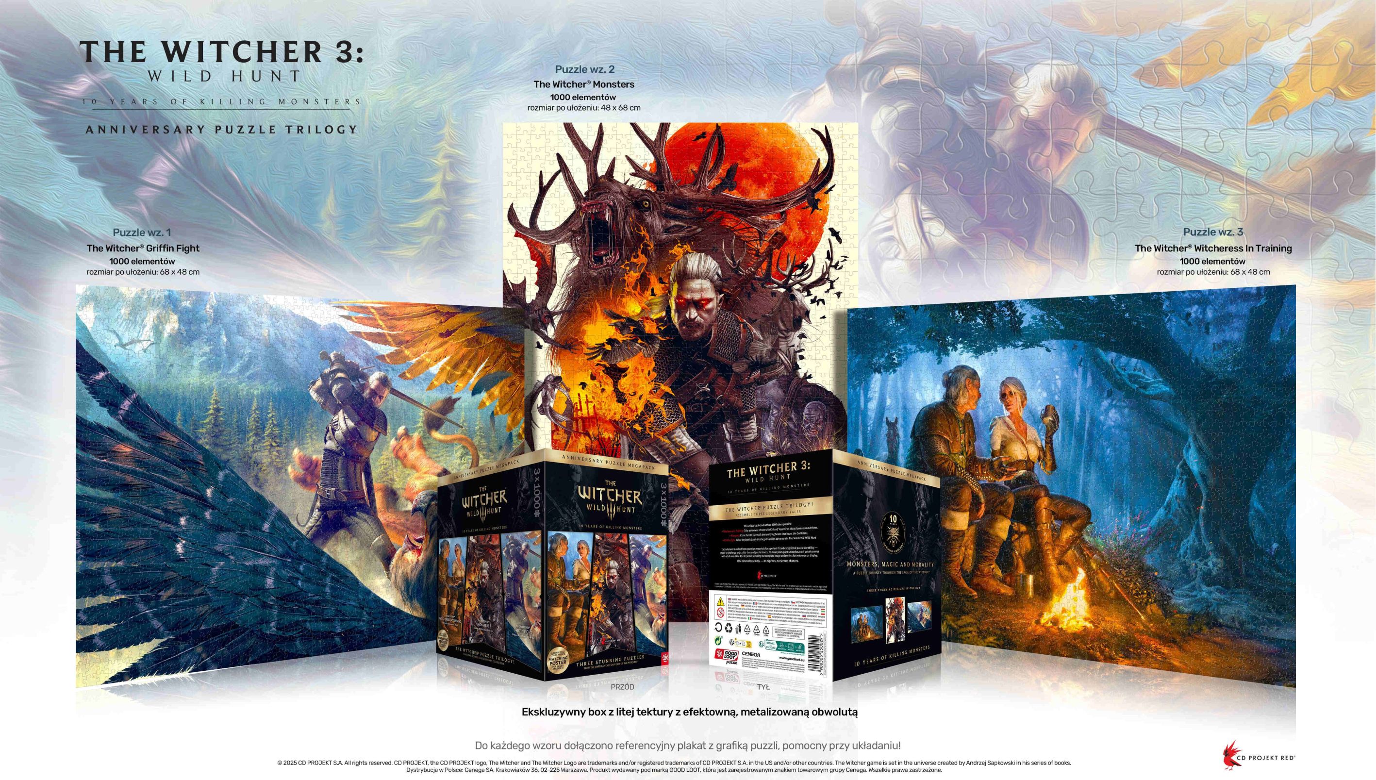 Nowe puzzle i gadżety z Wiedźmina, Call of Duty i Borderlands od Good Loot