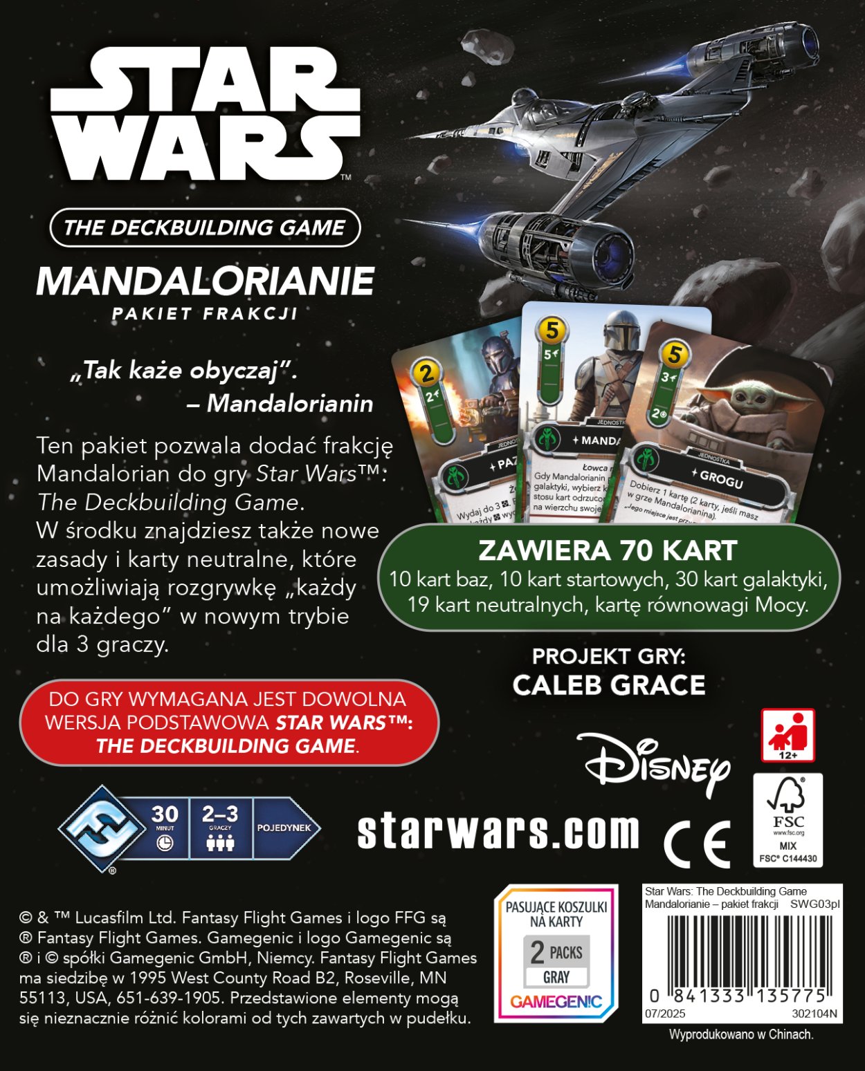 Nowy dodatek Mandalorianie do Star Wars: The Deckbuilding Game
