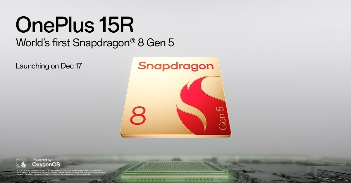 OnePlus 15R z Snapdragonem 8 Gen 5 zadebiutuje 17 grudnia