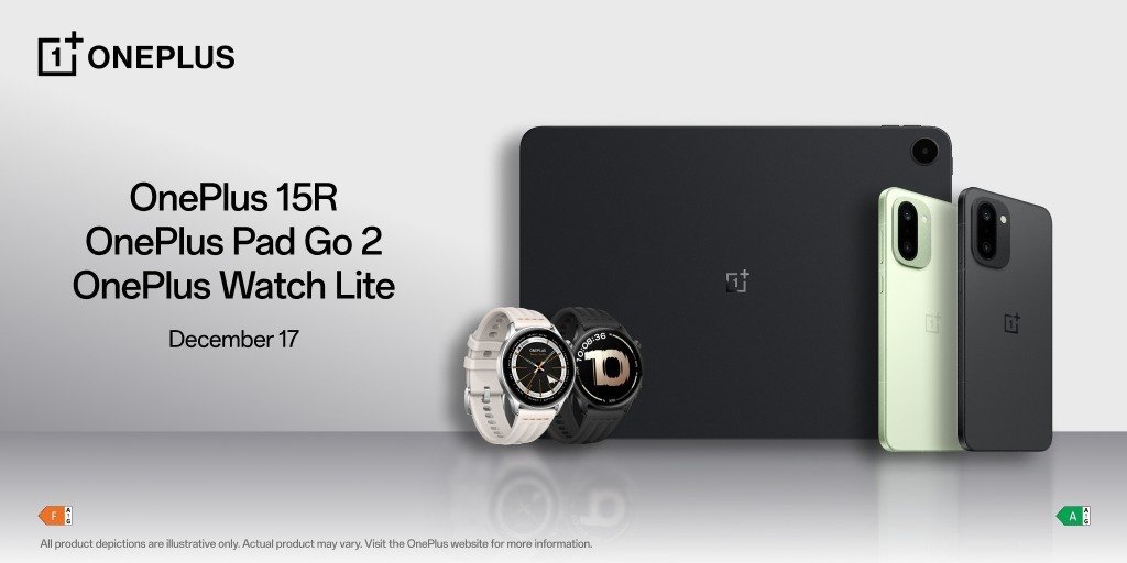 OnePlus odsłania szczegóły OnePlus 15R, Watch Lite i Pad Go 2