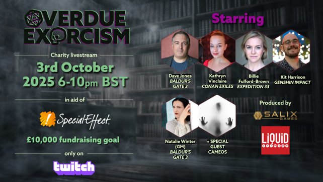 Overdue Exorcism: wyjątkowy strumień RPG dla charytatywnej organizacji SpecialEffect