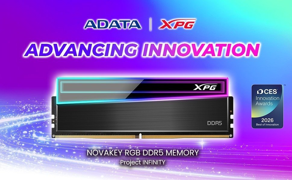 Pamięć XPG NOVAKEY RGB DDR5 z nagrodą Best of Innovation na CES 2026