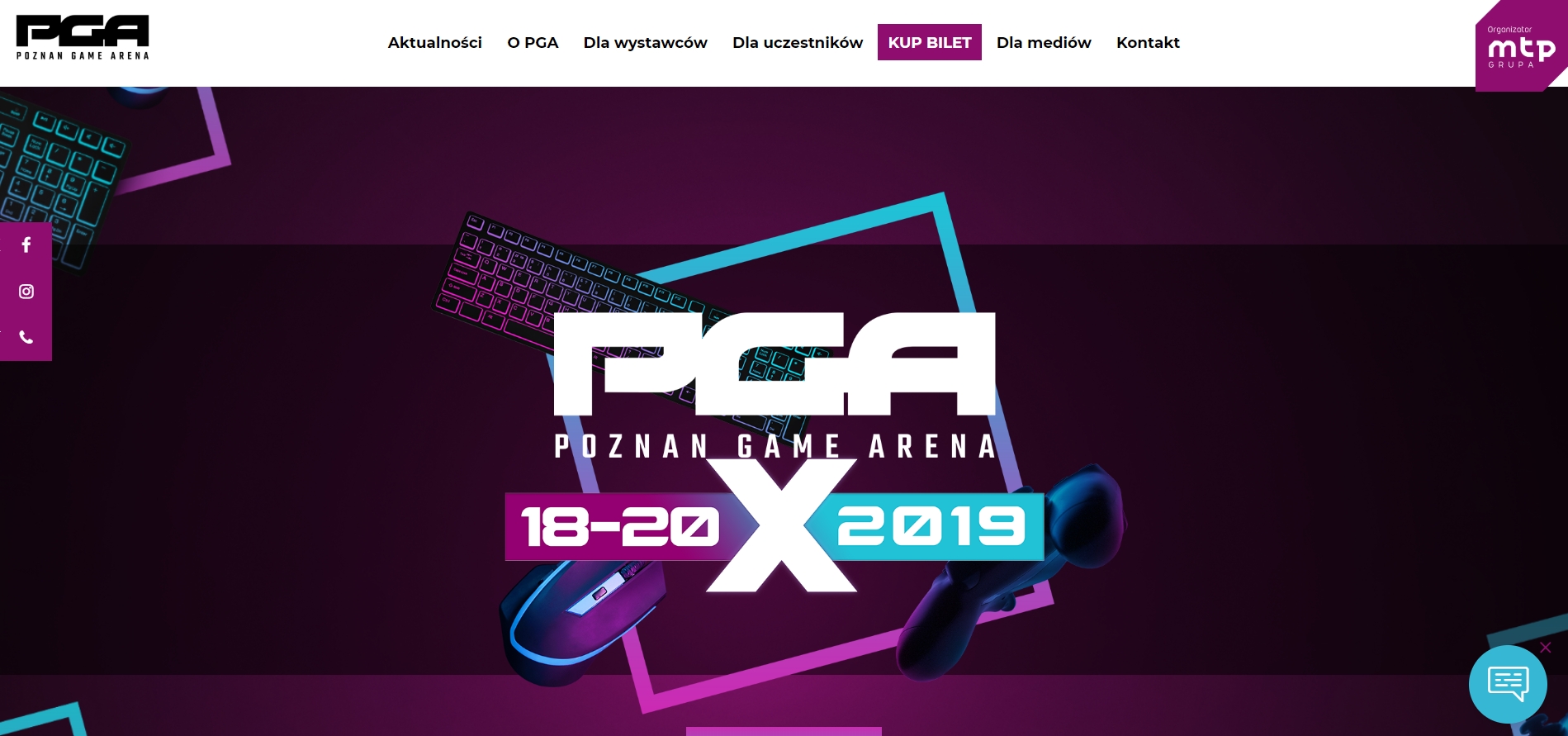 PGA 2019 - Wydarzenia zmienia motyw, stronę i wprowadza sztukę