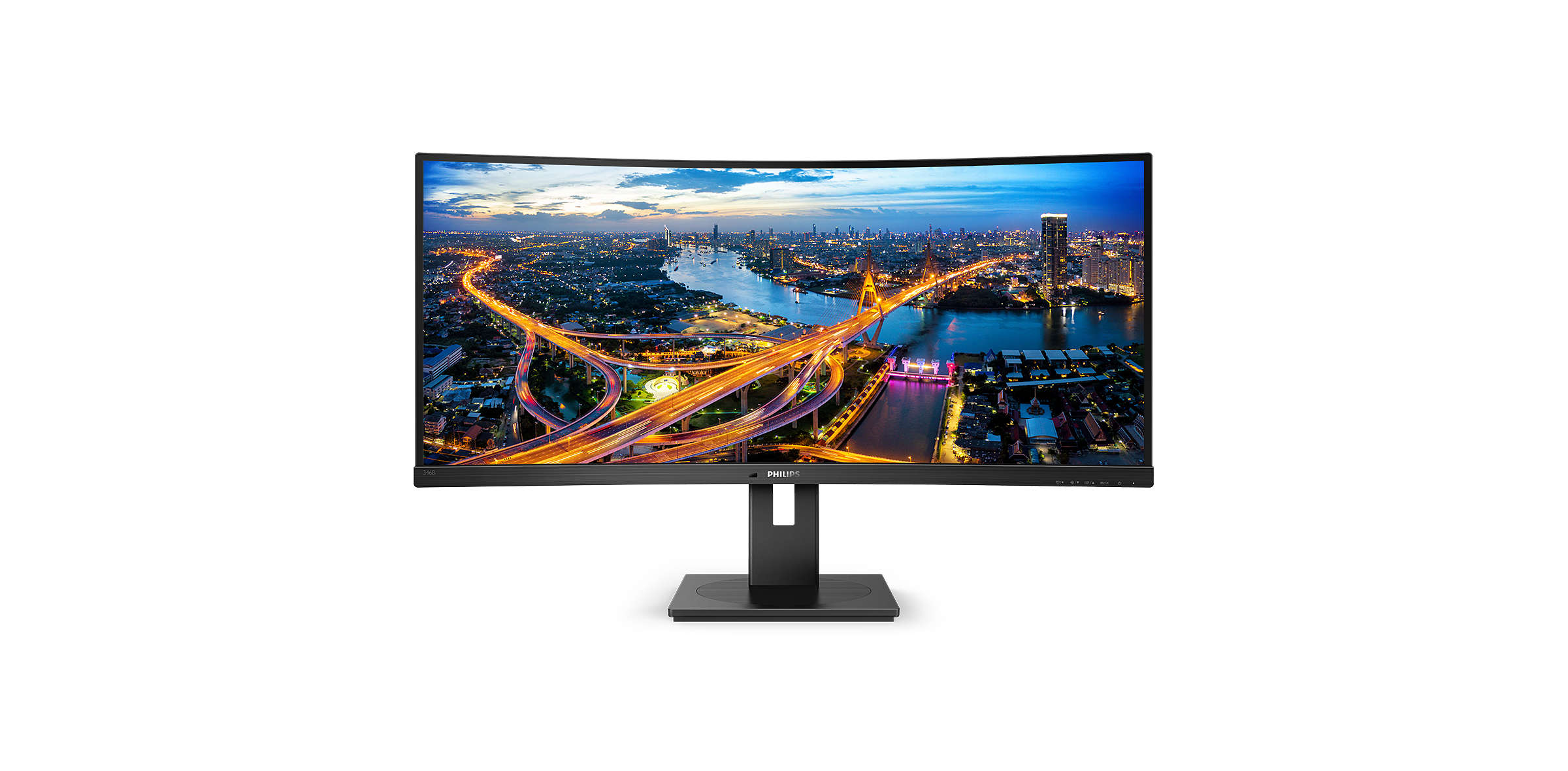 Philips 346B1C - ze złączem USB-C, przełącznikiem KVM i 34-calami QHD