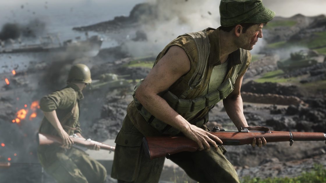 Piąty rozdział Wojna na Pacyfiku do Battlefield V na zwiastunie