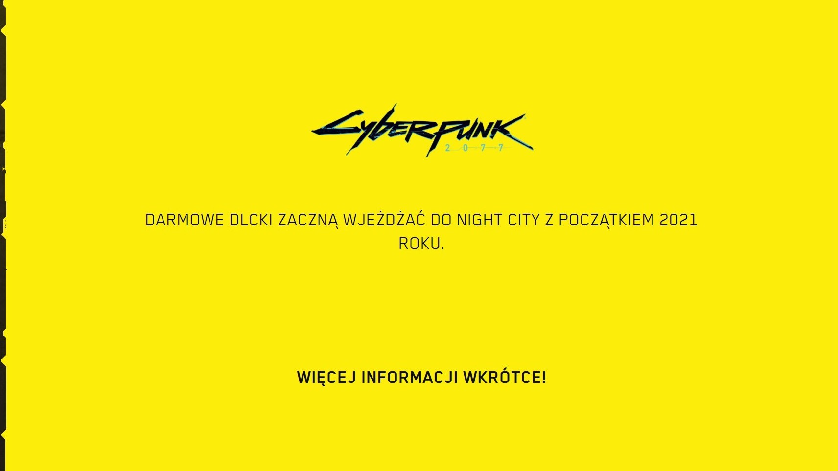 Początek 2021 roku będzie stał dla Cyberpunk 2077 pod znakiem darmowych DLC-ków!