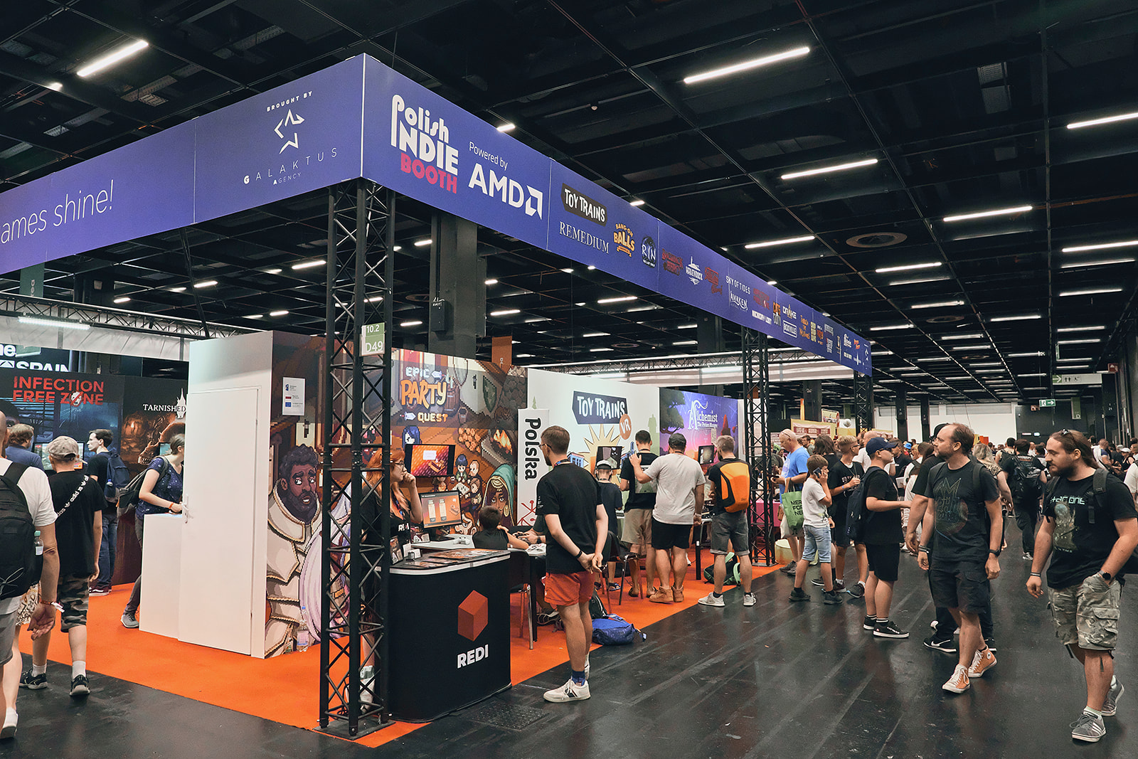 Stanowisko Polish Indie Booth pojawiło się na Poznań Game Arena 2023 z szeregiem niezależnych perełek