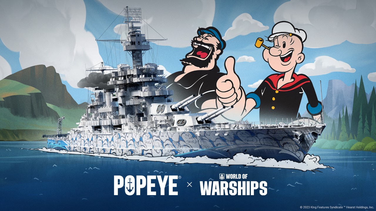 Legendarny Popeye trafił do World of Warships! Co wydarzy się w grze wraz z jego przybyciem na serwery?