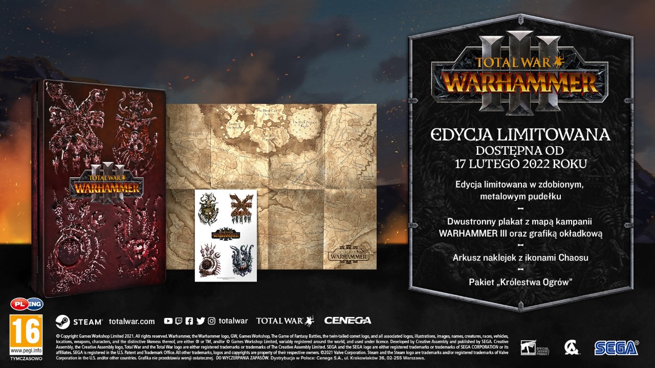 Poznaliśmy nową datę premiery Total War Warhammer III oraz wyjątkową Edycję Limitowaną strategii!