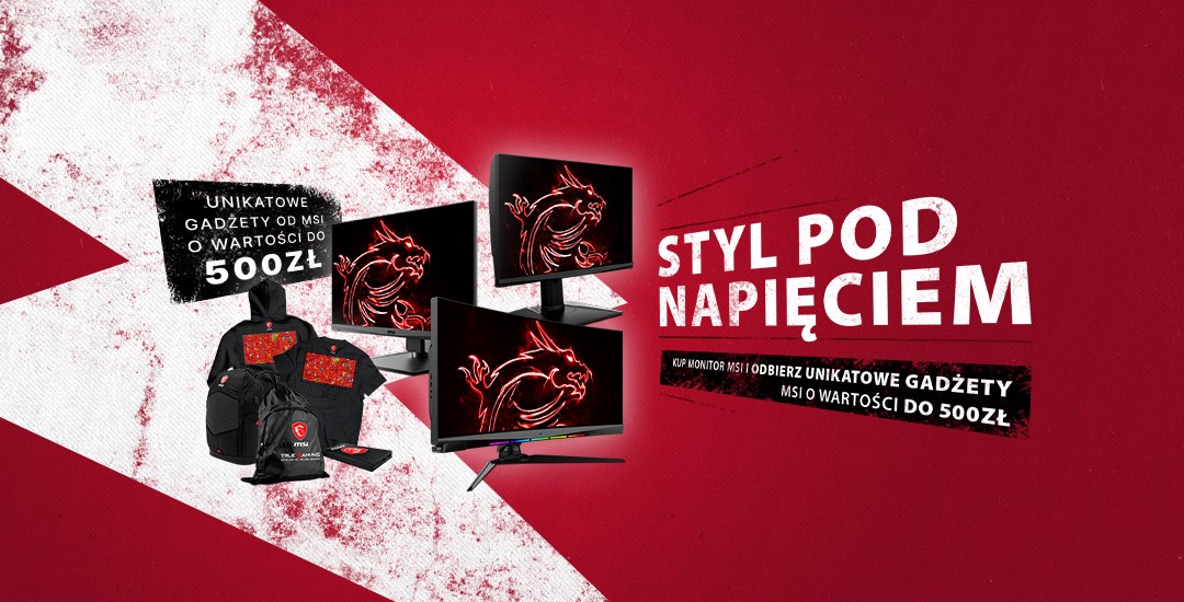 Wystartowała promocja MSI Styl pod napięciem 2022! Za zakupy monitorów możemy uzyskać wyjątkowe gadżety!