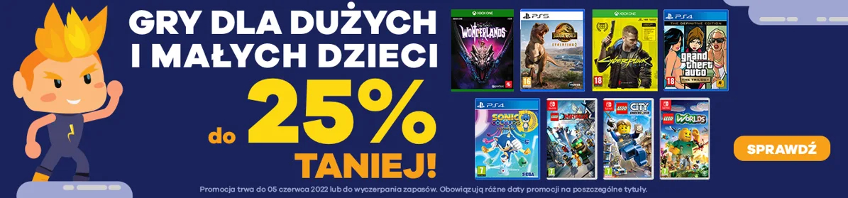 Promocje na Dzień Dziecka dla małych i dużych dzieci na Cenega!