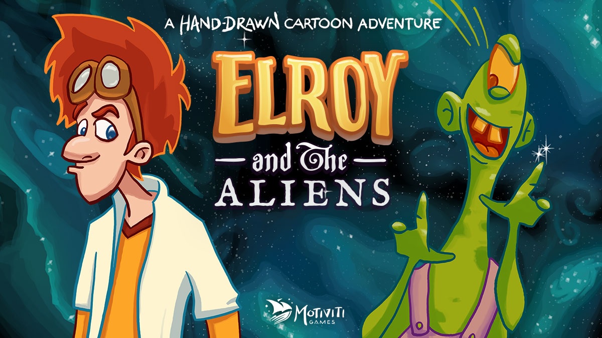 Przygodówka Elroy and the Aliens, humor, kosmici i rysunkowa grafika