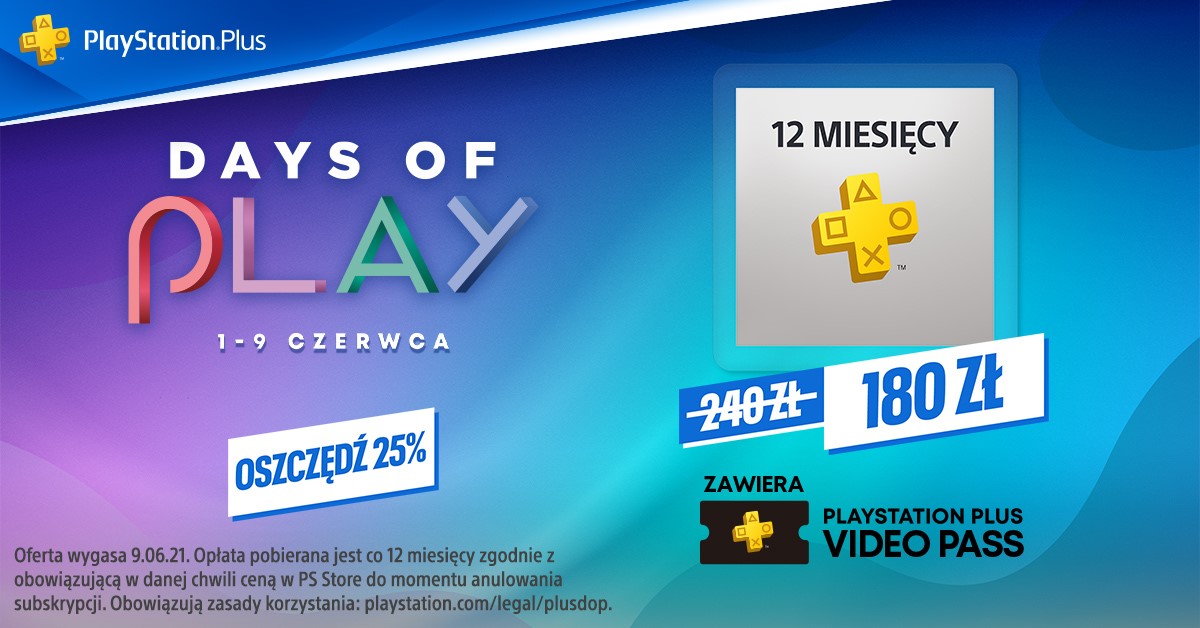 PS Plus taniej w Days of Play 2021, Wreckfest zadebiutowało na Xbox Series S i X, a Dziki Gon trafia do PS Now - Krótkie Info