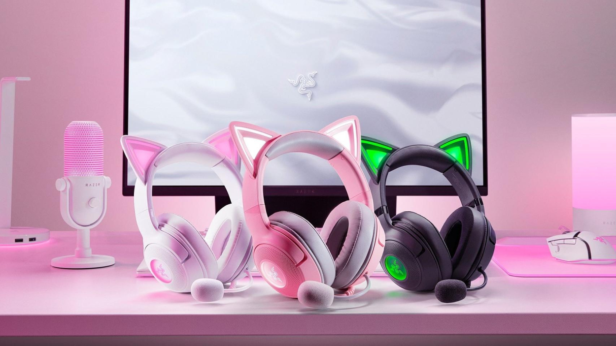 RAZER KRAKEN KITTY V2: NAJBARDZIEJ KULTOWE SŁUCHAWKI Z KOCIMI USZAMI TERAZ W BIAŁEJ WERSJI