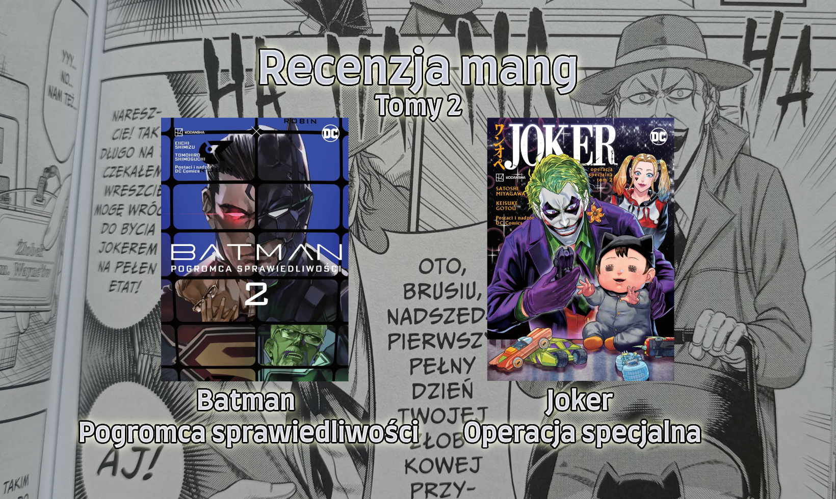 Recenzja: Drugie tomy mang Batman i Joker