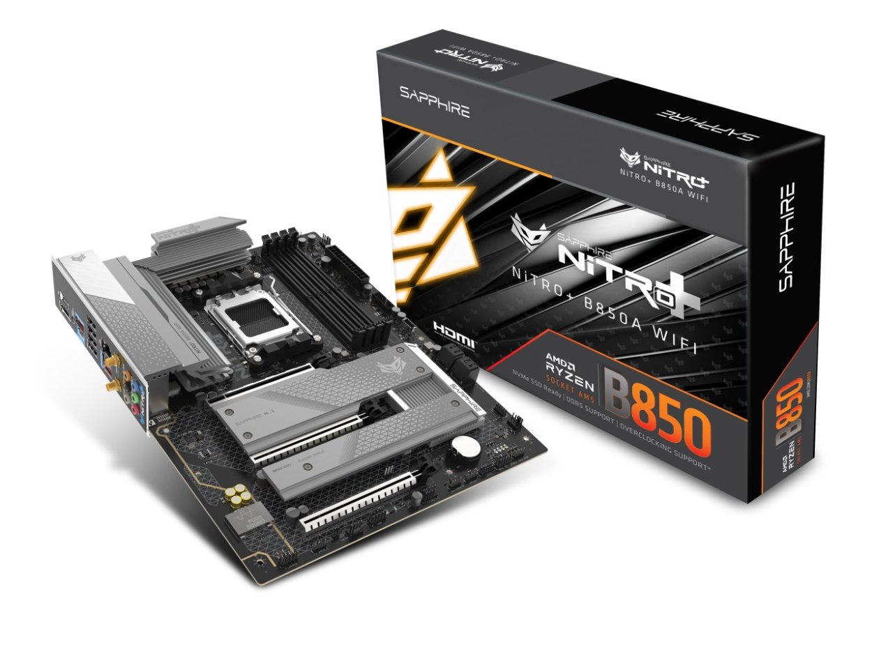 SAPPHIRE powraca z płytą główną NITRO+ B850A WIFI 7 dla AMD AM5