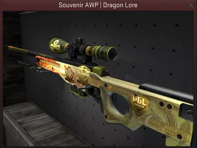 Skórka AWP Dragon Lore sprzedana za ponad 60 tys. dolarów