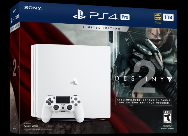 Sony Playstation 4 Pro w śnieżnej edycji wraz z Destiny 2